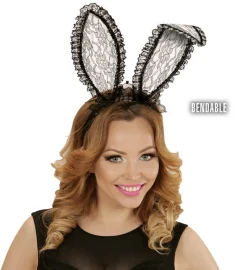 Blonde Bunny Ører Sort
