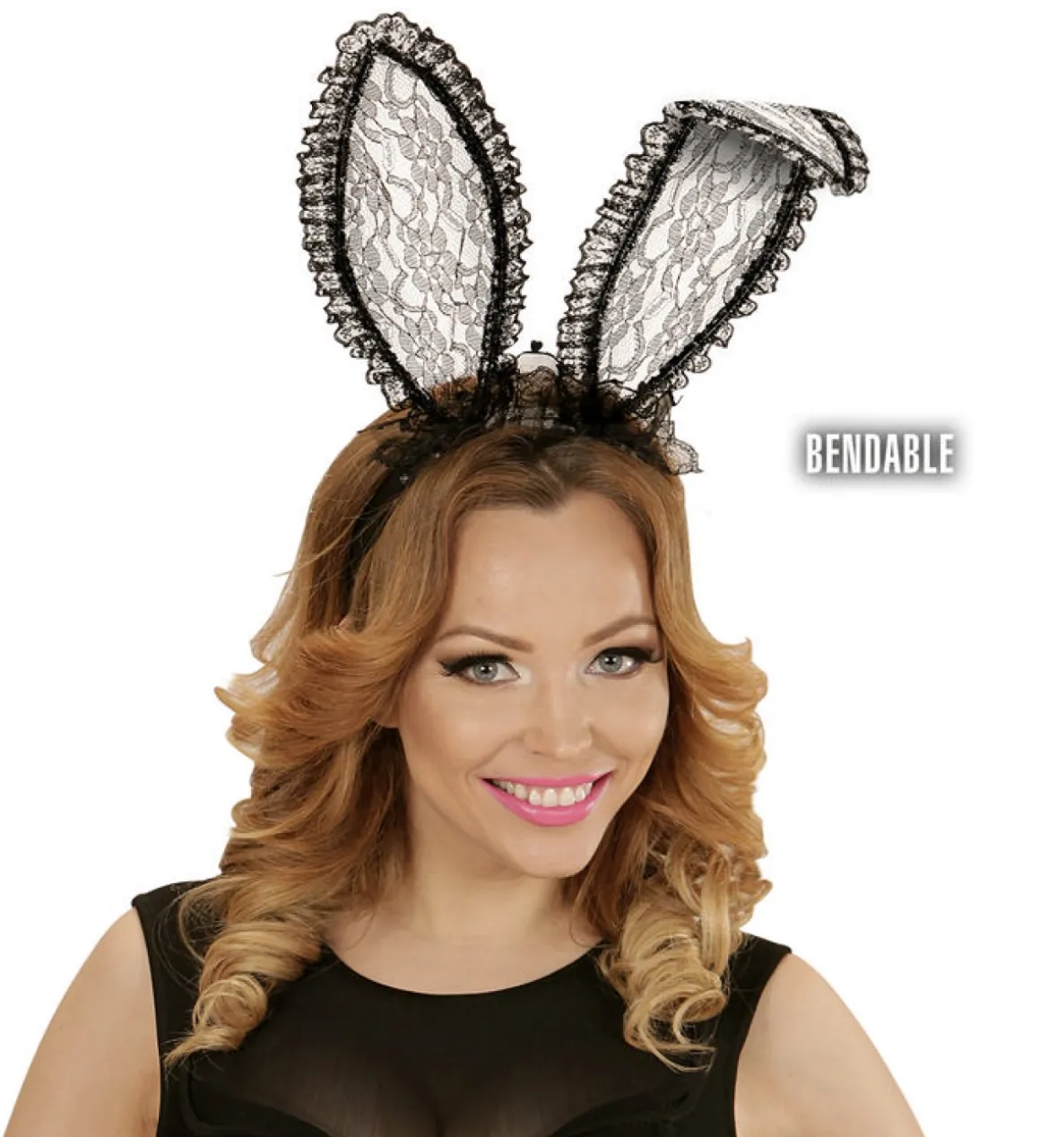 Blonde Bunny Ører Sort