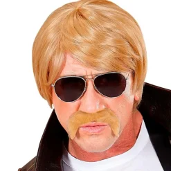 Blond Paryk & Moustache