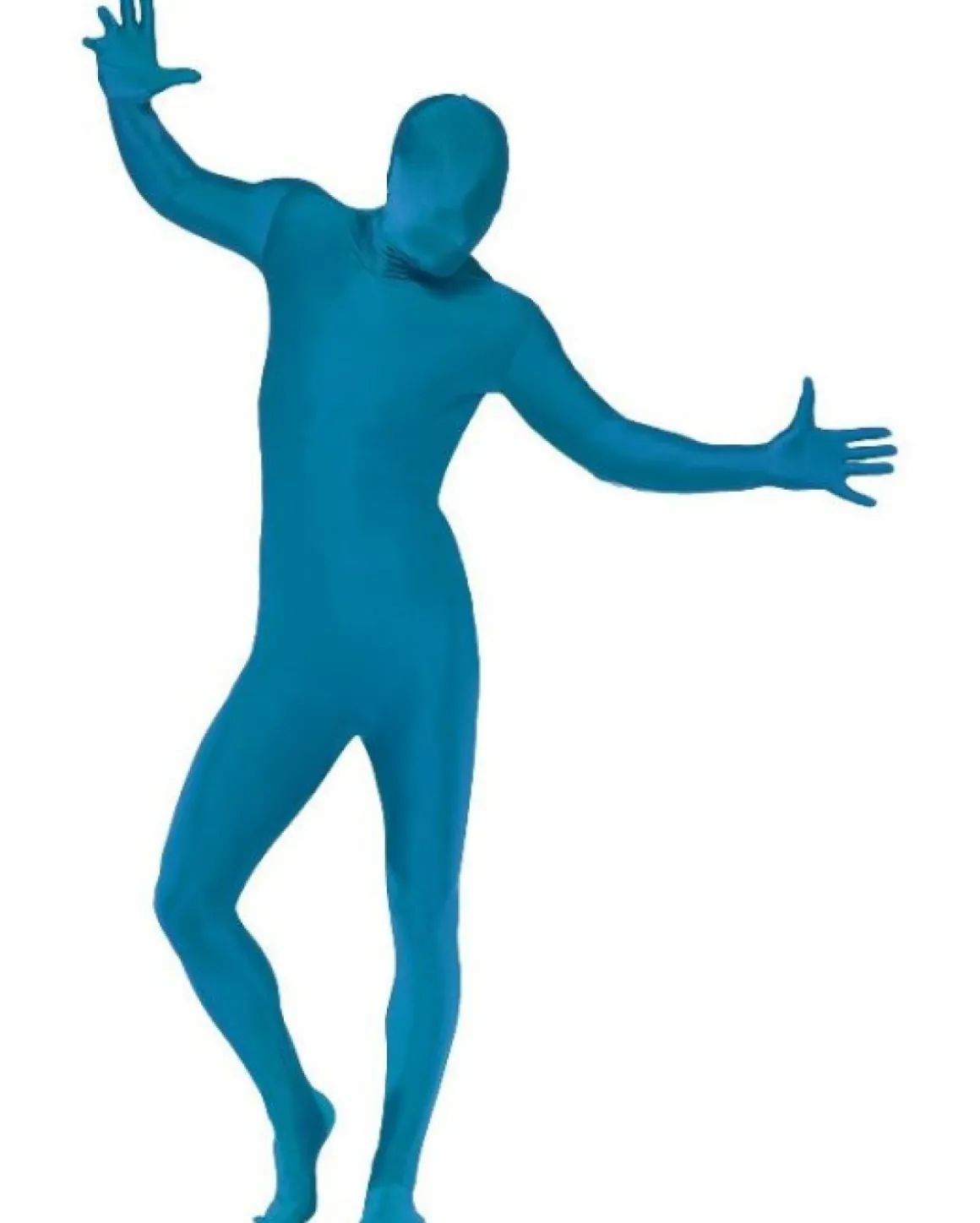 Blå Skinsuit Kostume