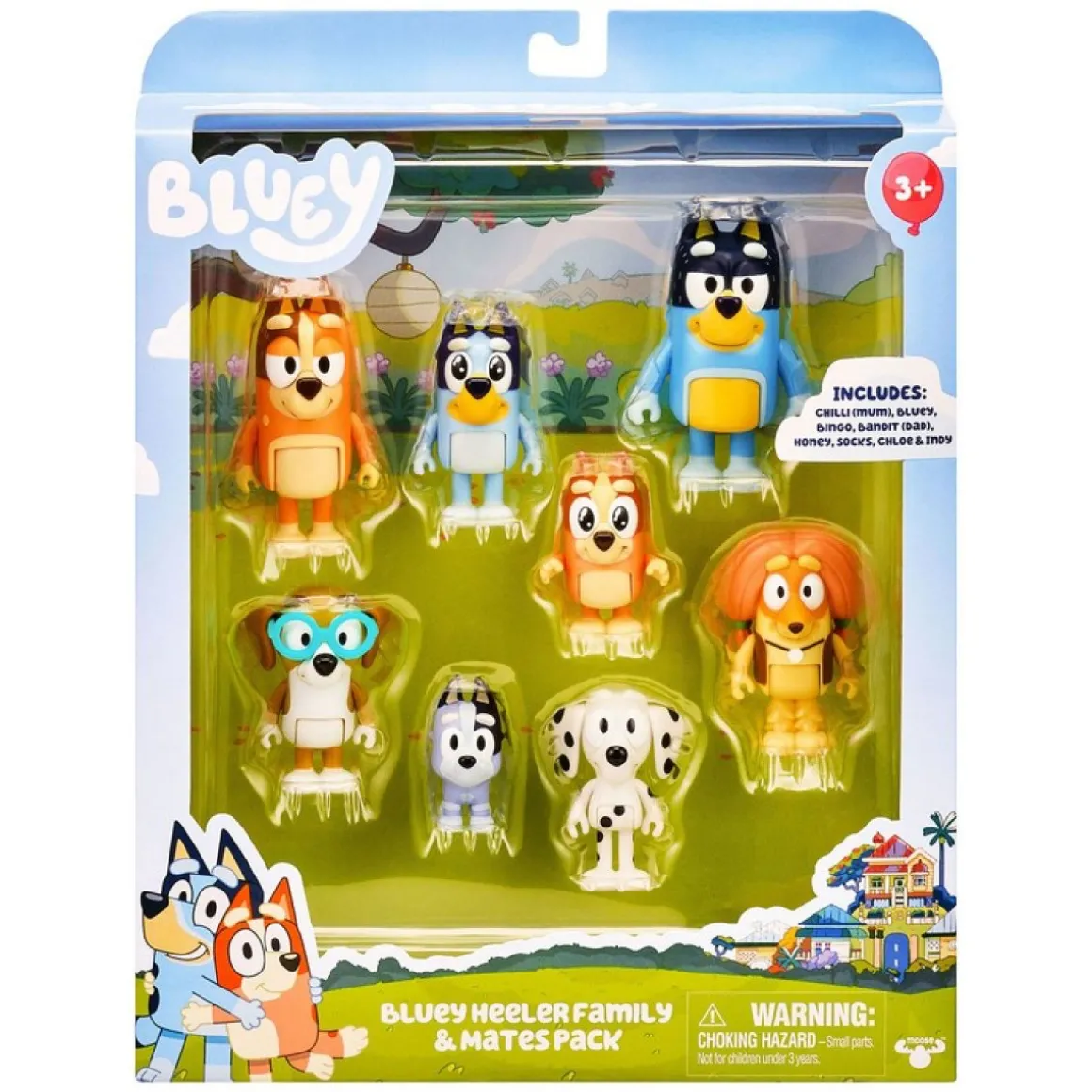 Bluey® Familie & Venner Legetøjsfigurer