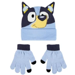 Bluey® Hue & Handsker Lyseblå