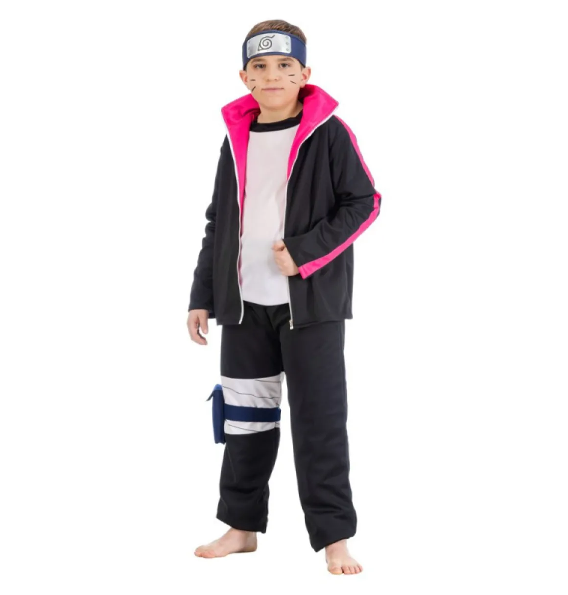 Boruto Uzumaki® Børnekostume Sort/Pink