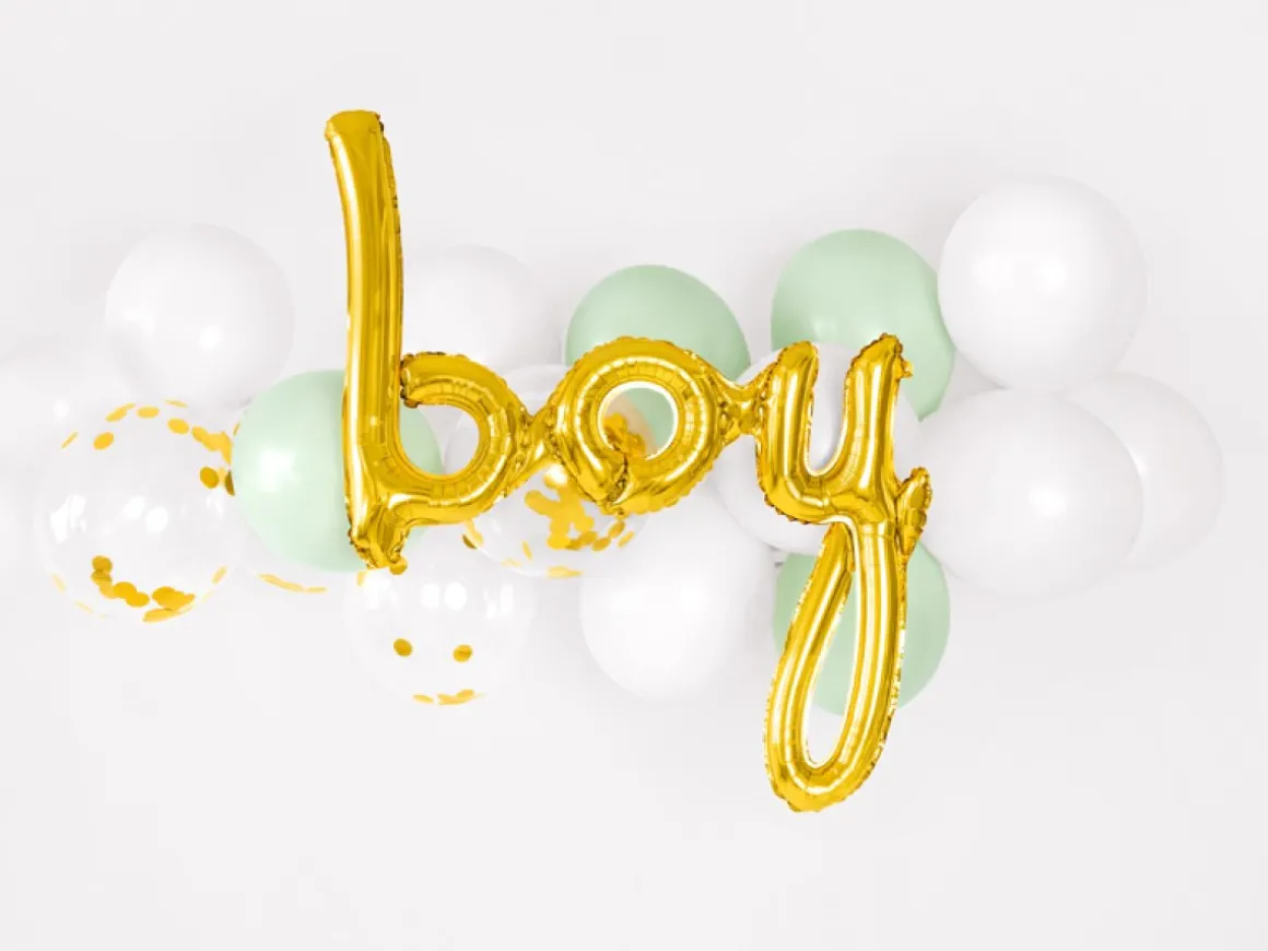 Boy Folieballon Guld