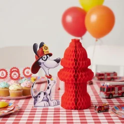 Brandhane & Brandmandshund Centerpieces