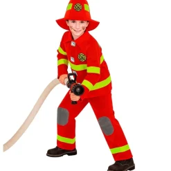 Brandmand Børnekostume Rød