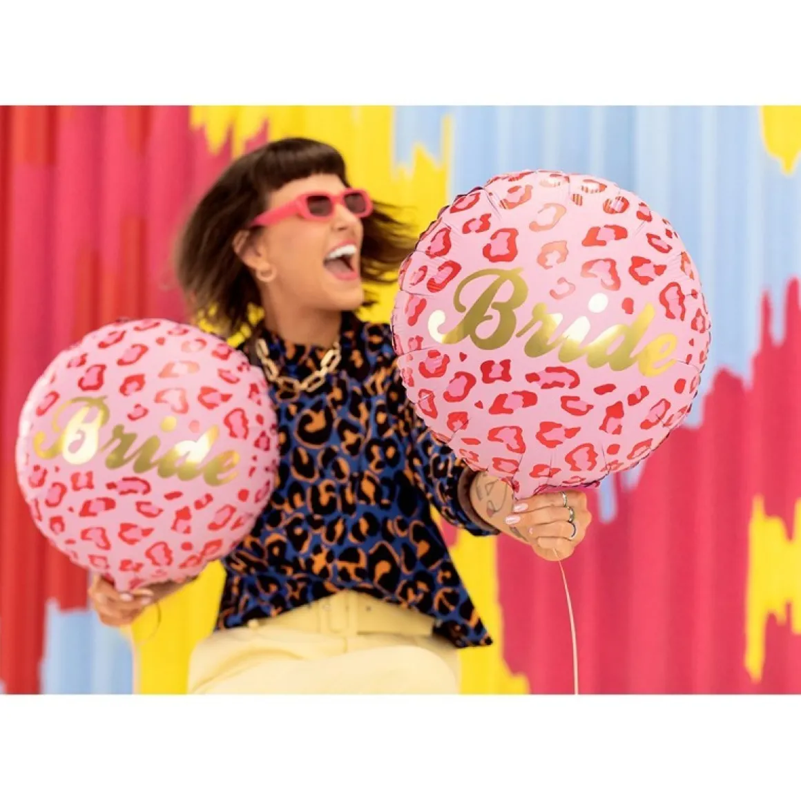 Bride Folieballon Pink