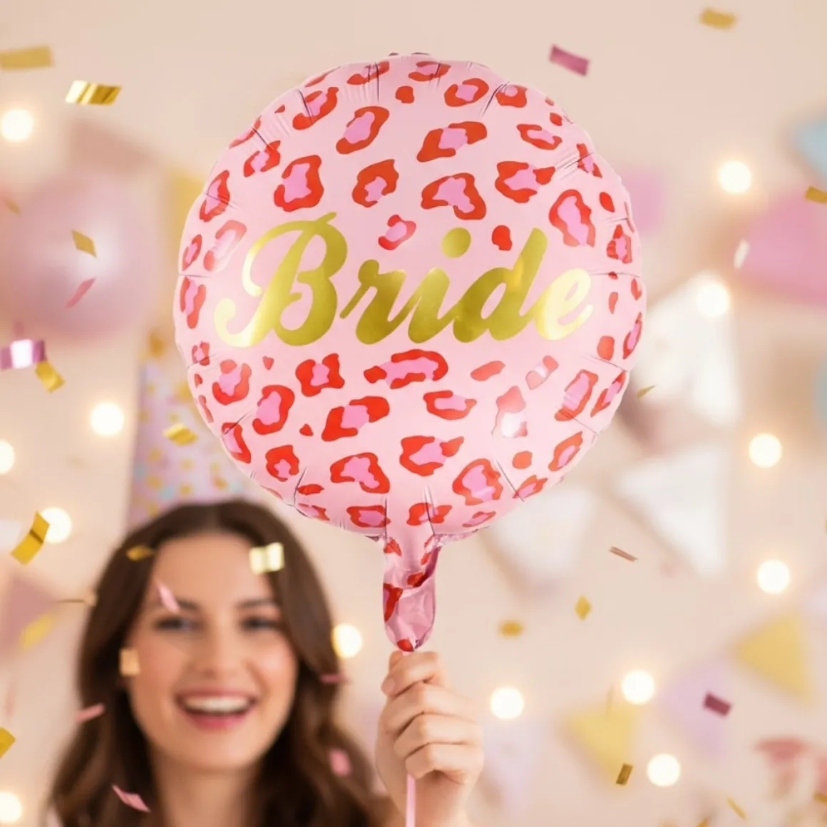 Bride Folieballon Pink