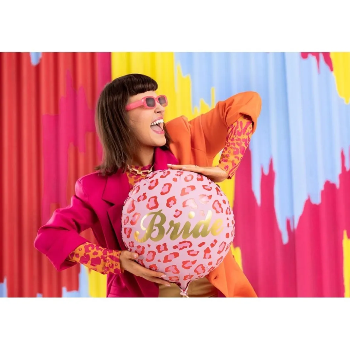 Bride Folieballon Pink