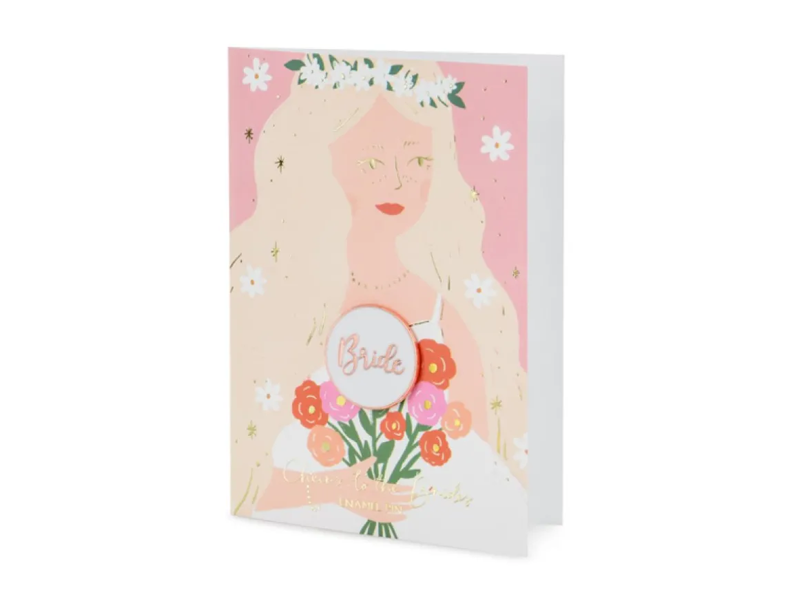 Bride Kort Med Broche