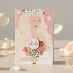 Bride Kort Med Broche