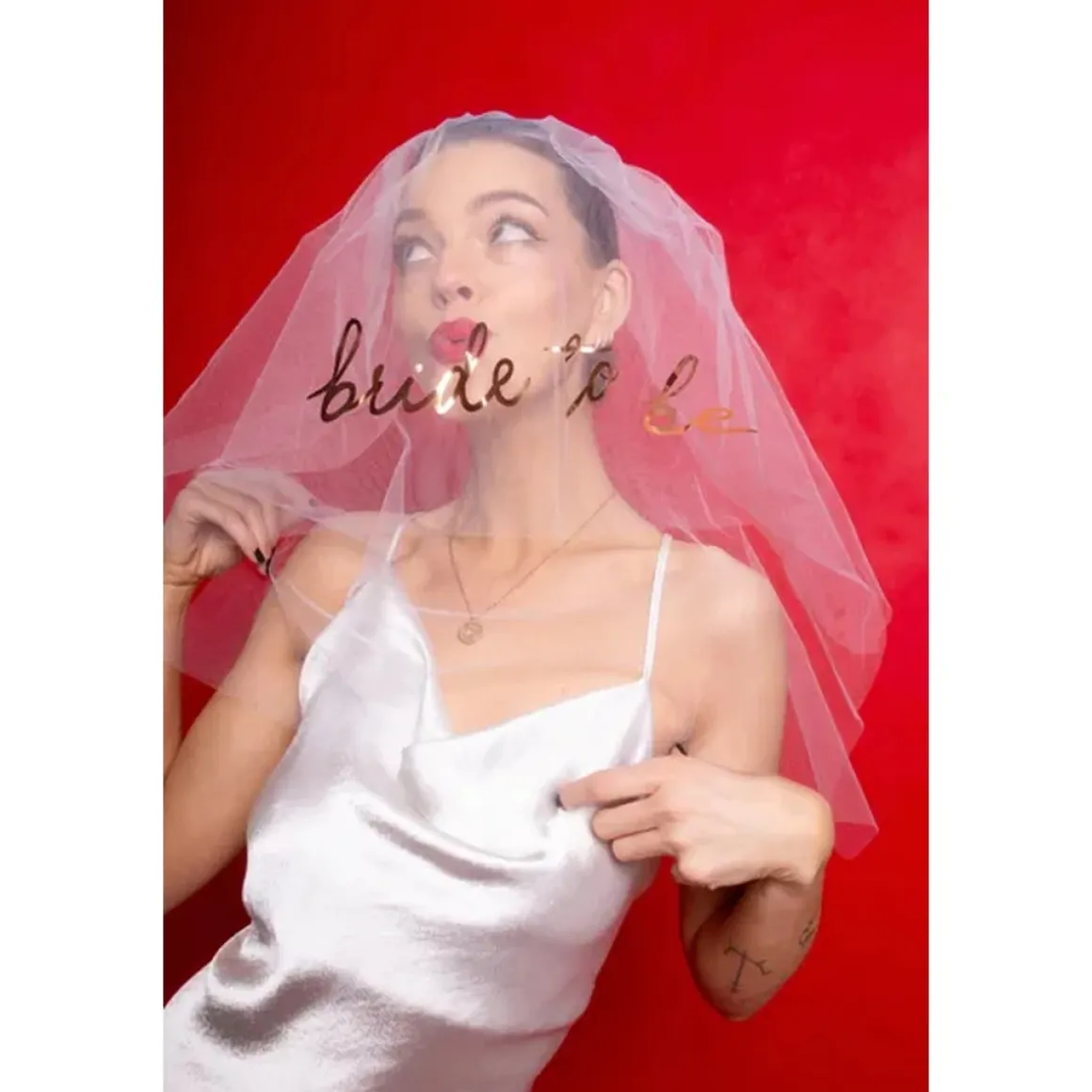 Bride To Be Slør Hvid