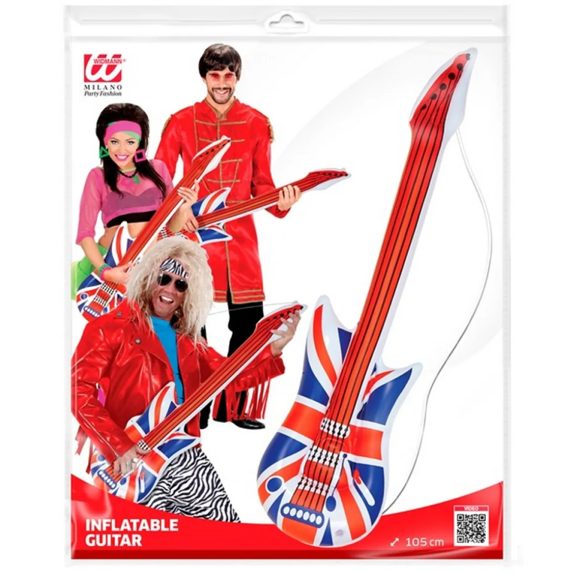 Britisk Flag Oppustelig Guitar