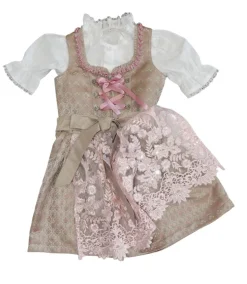 Børnedirndl Champagne/Lyserød