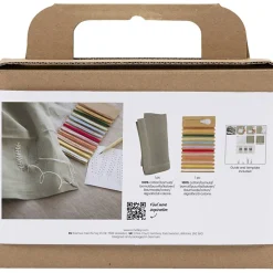 Broderi Serviet DIY Grøn