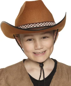 Brun Børne Cowboyhat