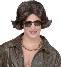 Brun 70'er paryk