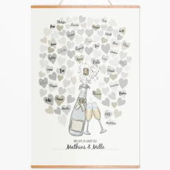 Bryllup Gæsteplakat