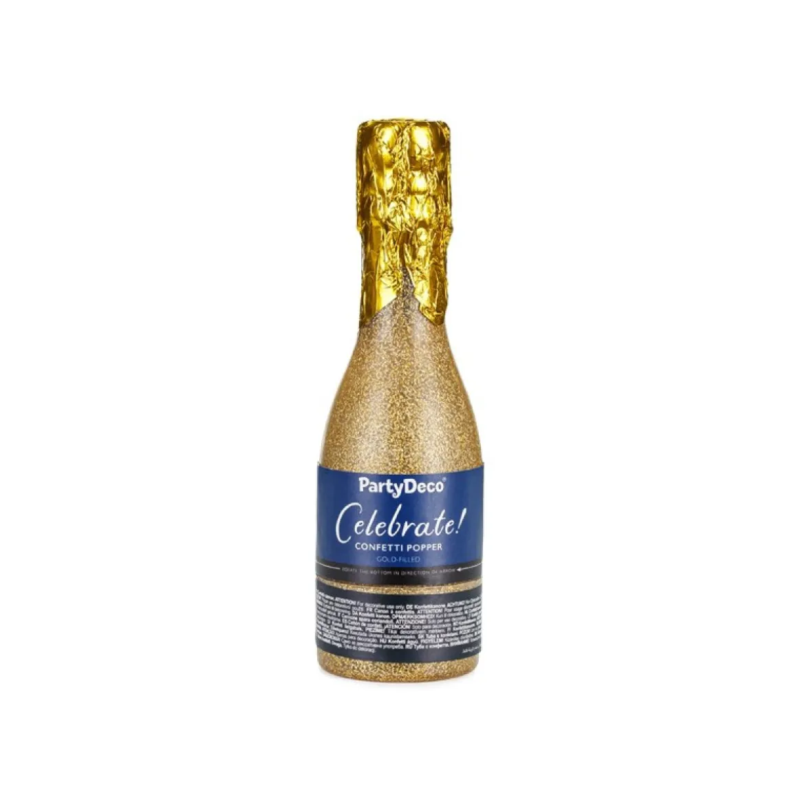 Champagne Konfettikanon Guld