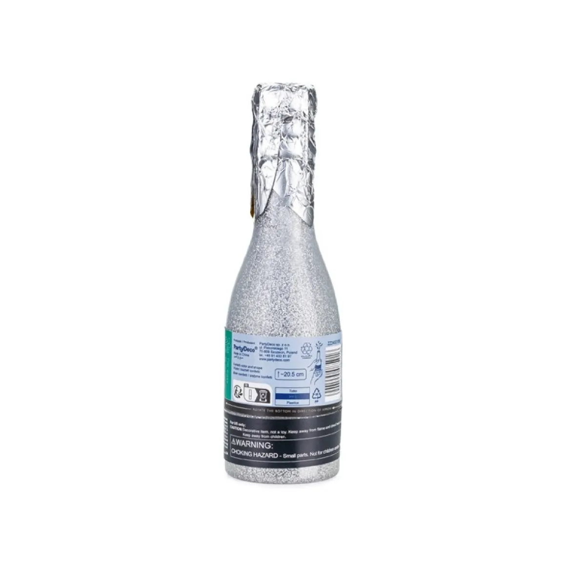 Champagne Konfettikanon Sølv