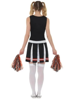 Cheerleader Kostume Sort/Hvid