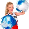 Cheerleader Pom Pom Blå/Hvid