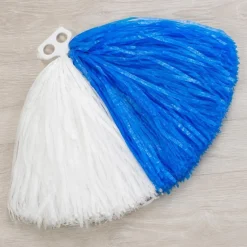 Cheerleader Pom Pom Blå/Hvid
