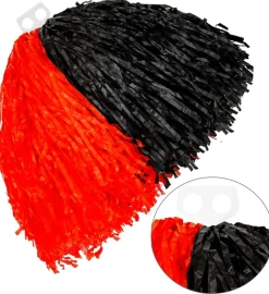 Cheerleader Pom Pom Rød/Sort