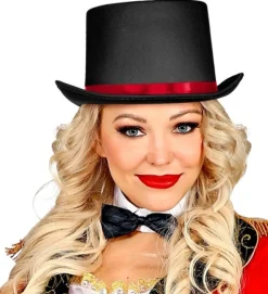 Cirkusdirektør Tophat Sort/Rød