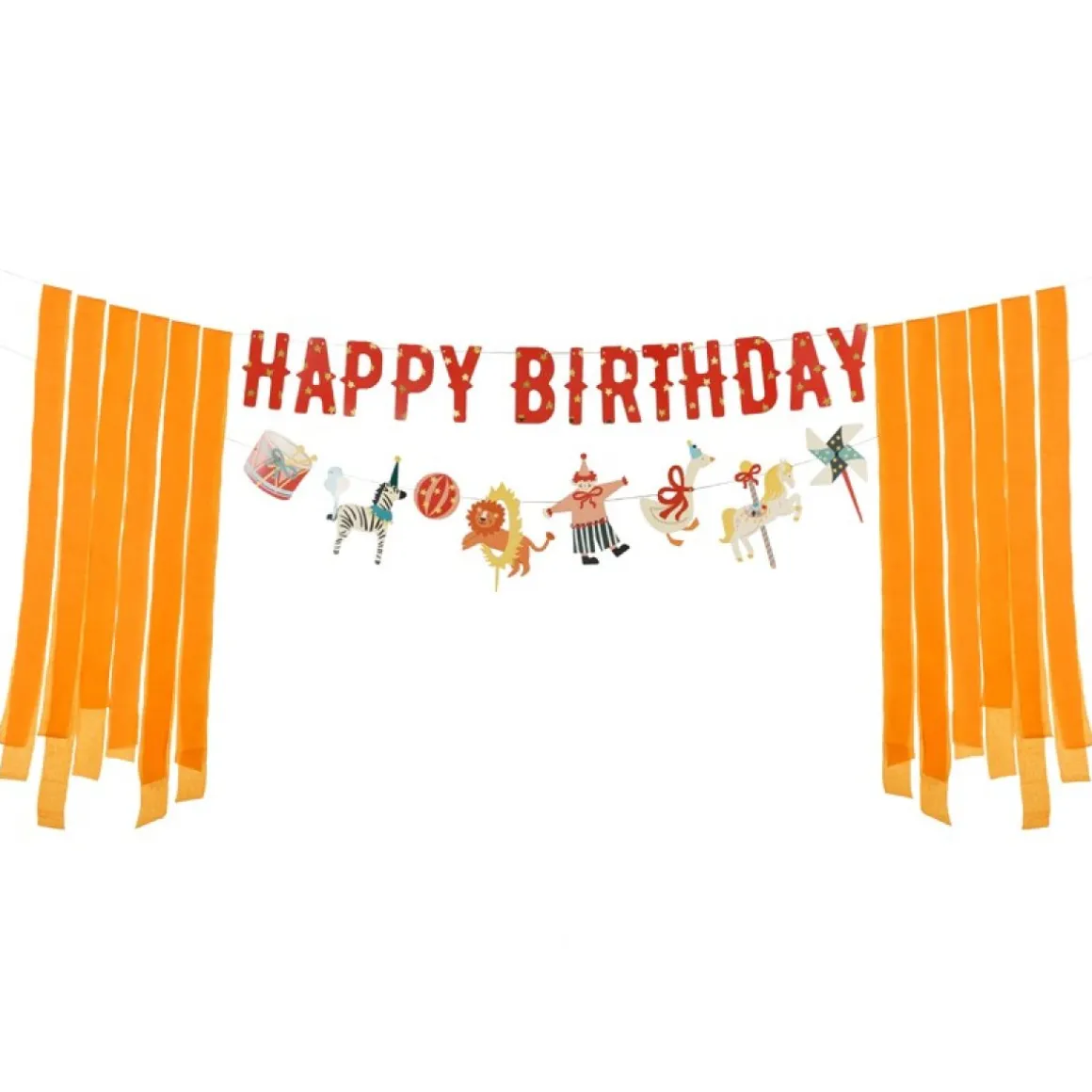 Cirkus Happy Birthday Banner