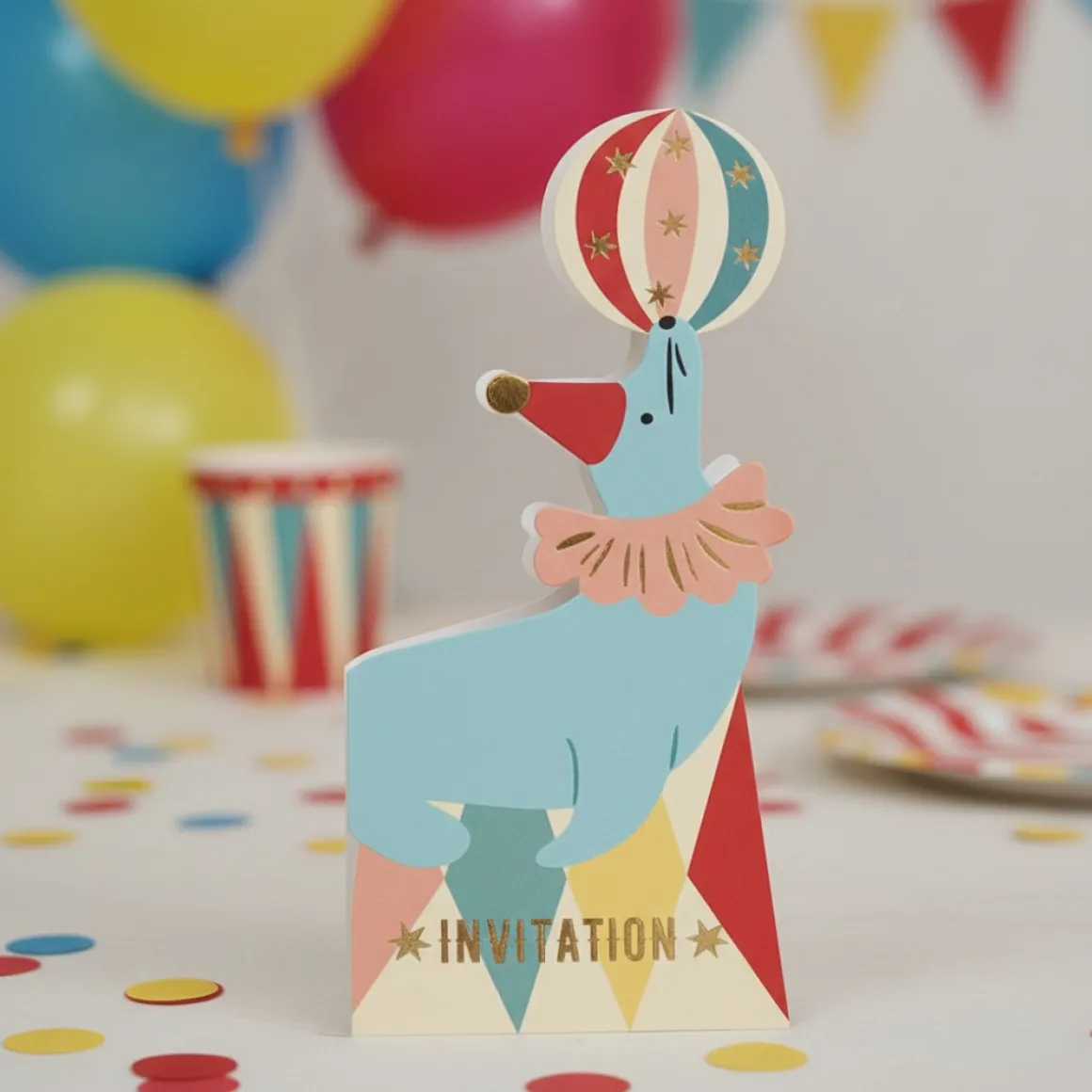 Cirkus Søløve Invitationer