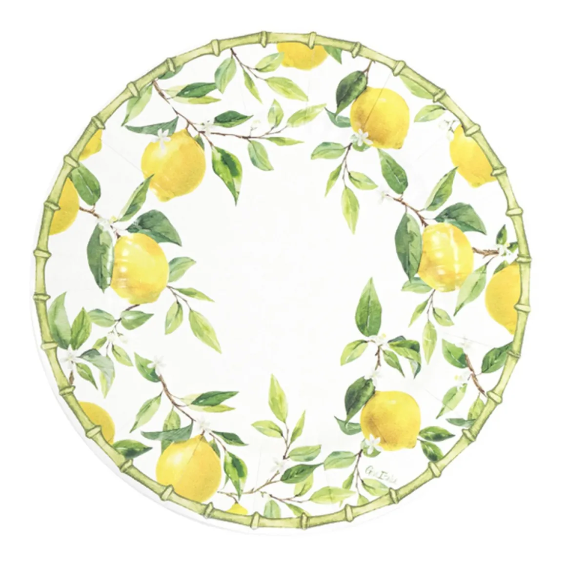 Citrontræ Paptallerkener