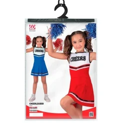 College Cheerleader Børnekostume Rød