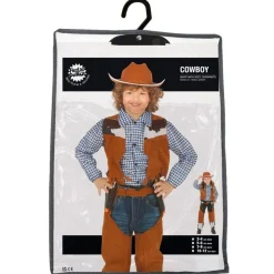 Cowboy Børnekostume Brun