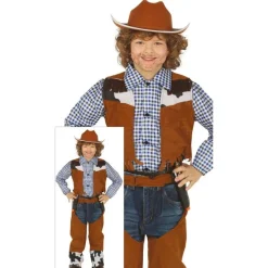 Cowboy Børnekostume Brun