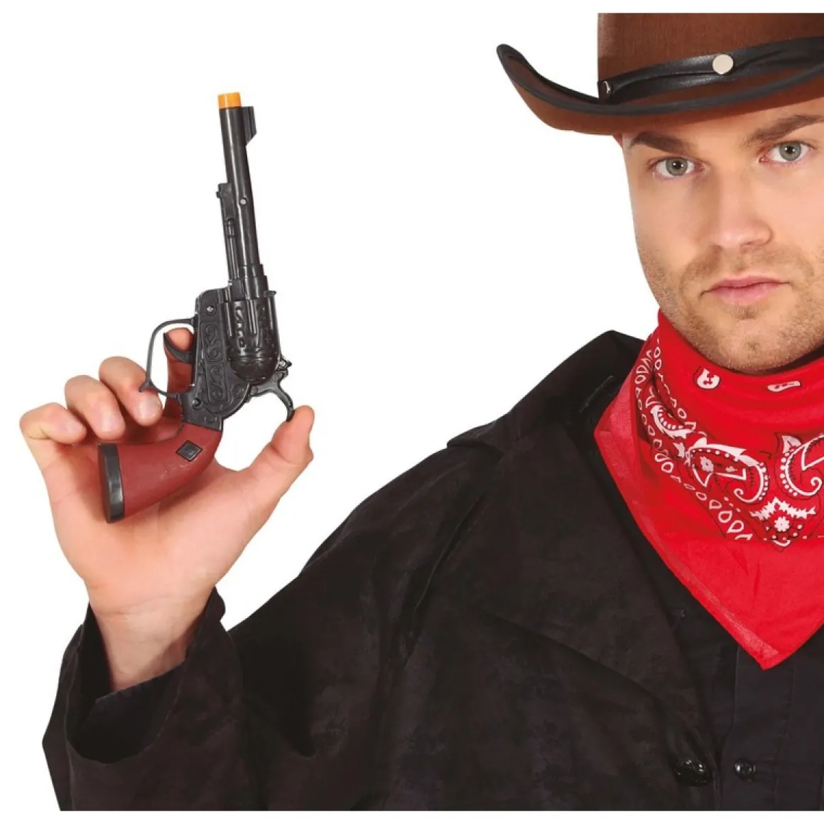 Cowboy Legetøjsrevolver Sort