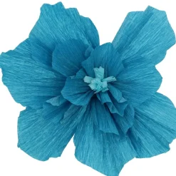 Crepe Papirblomster Blå