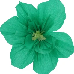 Crepe Papirblomster Grøn Mix