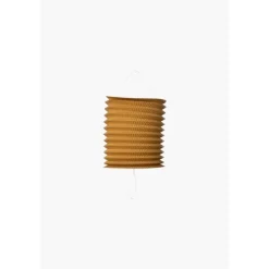 Cylinder Papirlanterne Guld