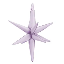 3D Stjerne Folieballon Lilla