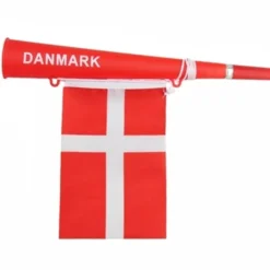 Danmark Fanhorn Med Flag