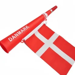 Danmark Fanhorn Med Flag