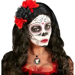Day Of The Dead Hårbøjle Rød/Sort