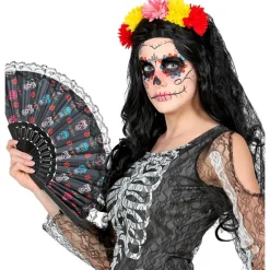 Day Of The Dead Øjenkrystaller Blå/Rød