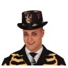 Dødningehoved Tophat Sort
