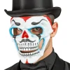 Dia de los Muertos Skeletmaske Blå/Rød