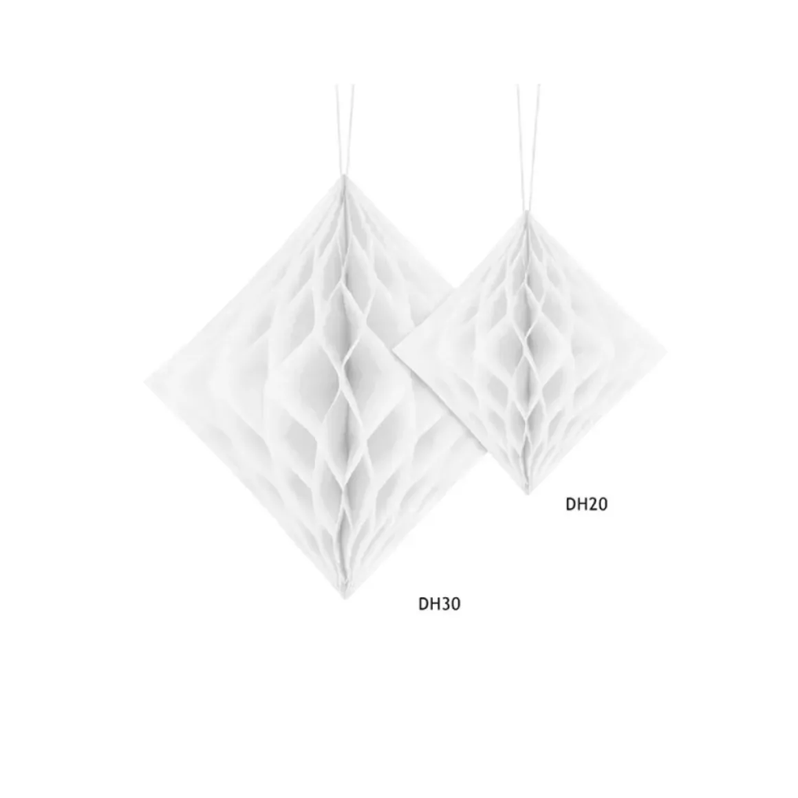 Diamant Honeycomb Hvid