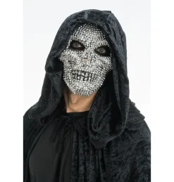 Diamant Skeletmaske Sølv