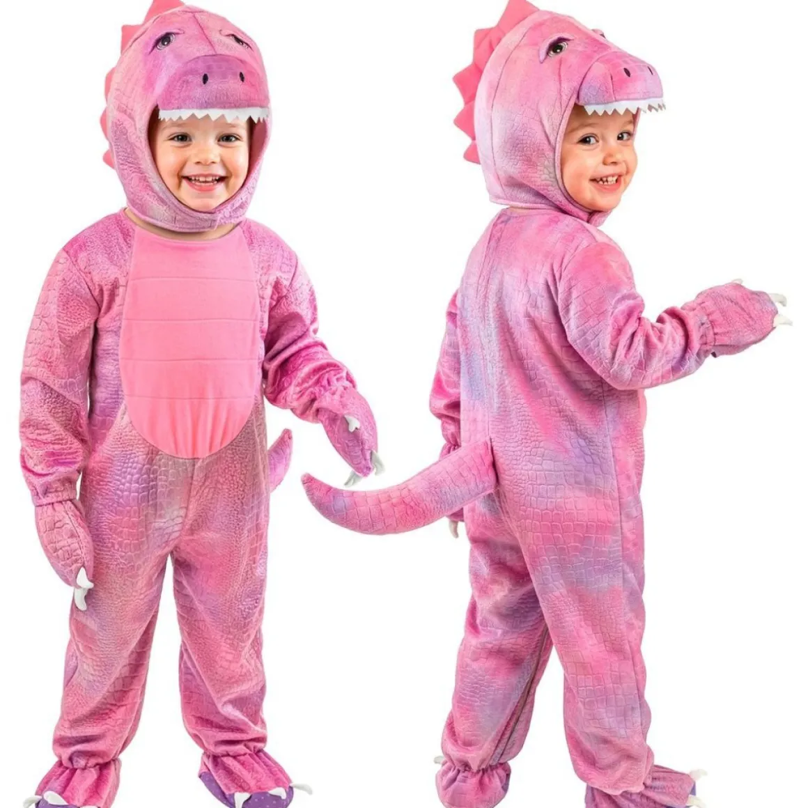Dinosaur Babykostume Lyserød