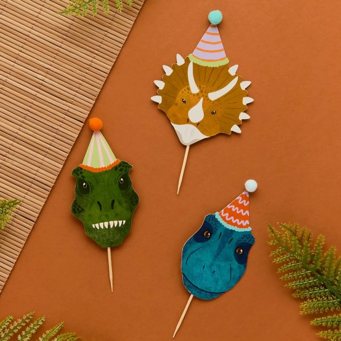 Dinosaur Party Cupcake Wrappers & Kagepinde